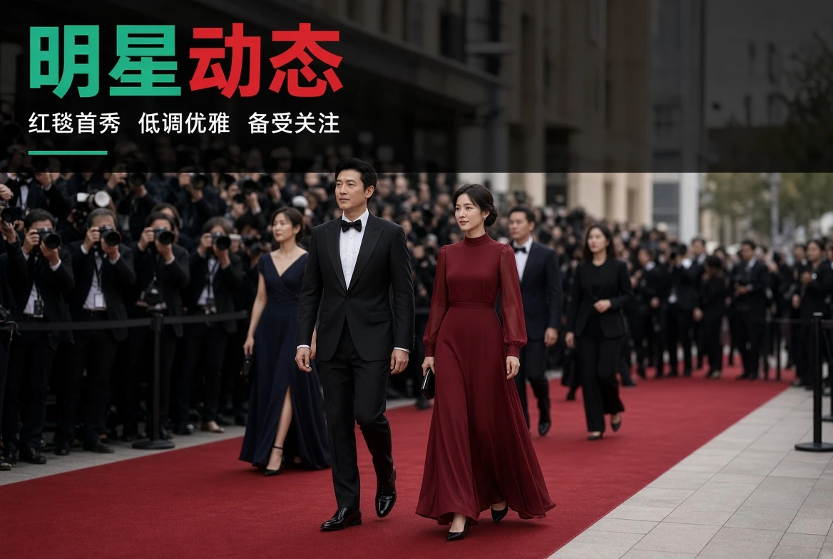 明星公开活动与镜头表达主题图
