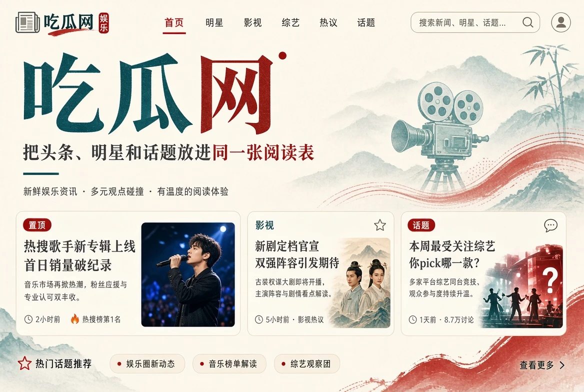 吃瓜网首页娱乐资讯封面